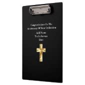 Priest Ordination Anniversary Gifts Commemorative Clipboard | Zazzle