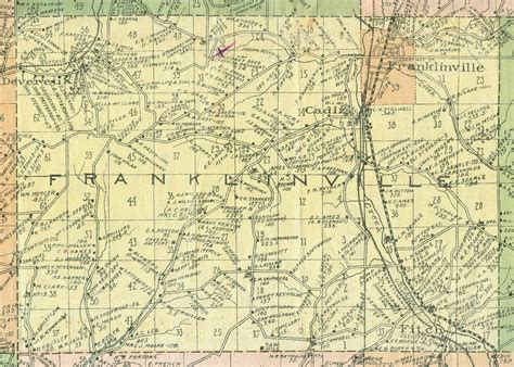 Cattaraugus County, NY Wall Map (1916)