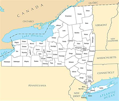 Printable Map Of New York State Counties Printable Ma - vrogue.co