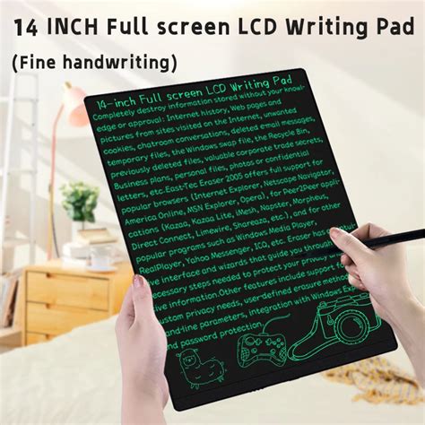 14Inch-Superfine-Handwriting-LCD-Writing-Tablet-Erasable-and-Reusable ...