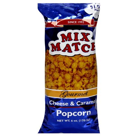 Amazon.com: Mix Match Popcorn, Gourmet Cheese Caramel, 4.5-Ounce (Pack of 9)