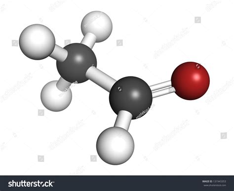 Acetaldehyde Ethanal Molecule Chemical Structure Acetaldehyde Stock Illustration 131943353 ...