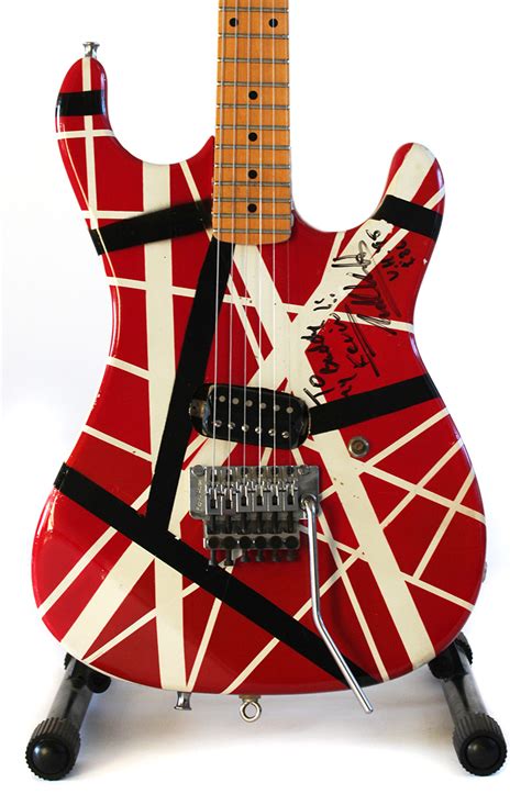 Lot Detail - Eddie Van Halen Personally Owned, Signed and Heavily Stage Played Custom 1986 ...