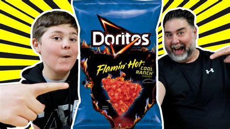 NEW DORITOS FLAMIN HOT COOL RANCH FLAVOR REVIEW | Chris Frezza