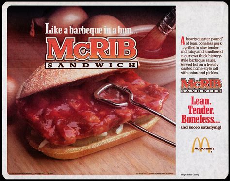 The Origin Of The McDonald’s McRib Sandwich