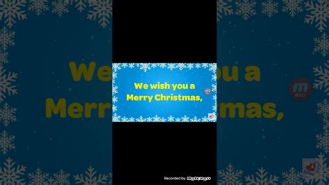 We wish you a merry Christmas karaoke - YouTube