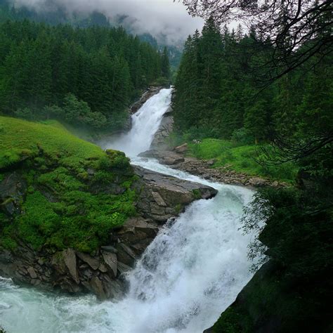 Krimml Waterfalls as a roaring glacial stream | © all rights… | Flickr