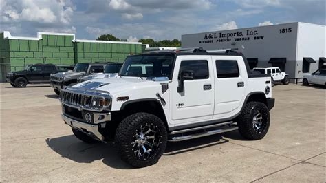 2008 Hummer H2 SUT Luxury - 46k miles - White with Sedona - YouTube