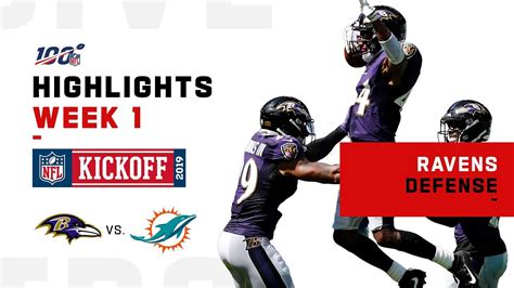 Ravens Defense Dominates Dolphins | NFL 2019 Highlights - YouTube