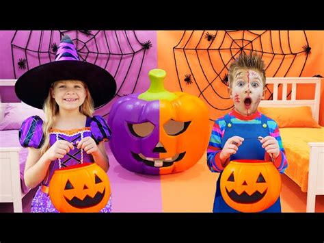 Roma and Diana New Halloween Adventure Stories - Videos For Kids