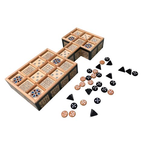 Buy WE Games Royal Game of UR with Storage Drawers, Solid Wood and ...