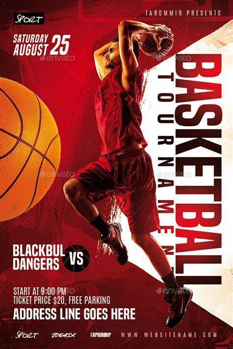 Basketball Tournament Flyer, Print Templates | GraphicRiver