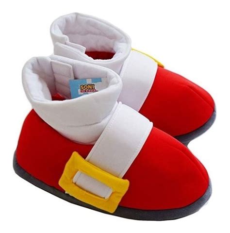 Pantuflas De Peluche De Sonic The Hedgehog (unitalla) | Mercado Libre