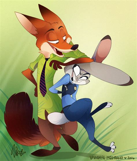 Nick and Judy - Disney's Zootopia Fan Art (39396291) - Fanpop