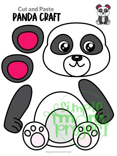 Printable Panda Bear Craft Template – Simple Mom Project