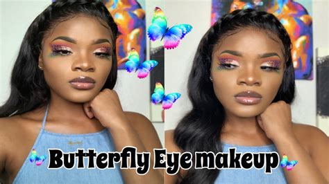 BUTTERFLY EYEMAKEUP| JAMES CHARLES PALETTE - YouTube