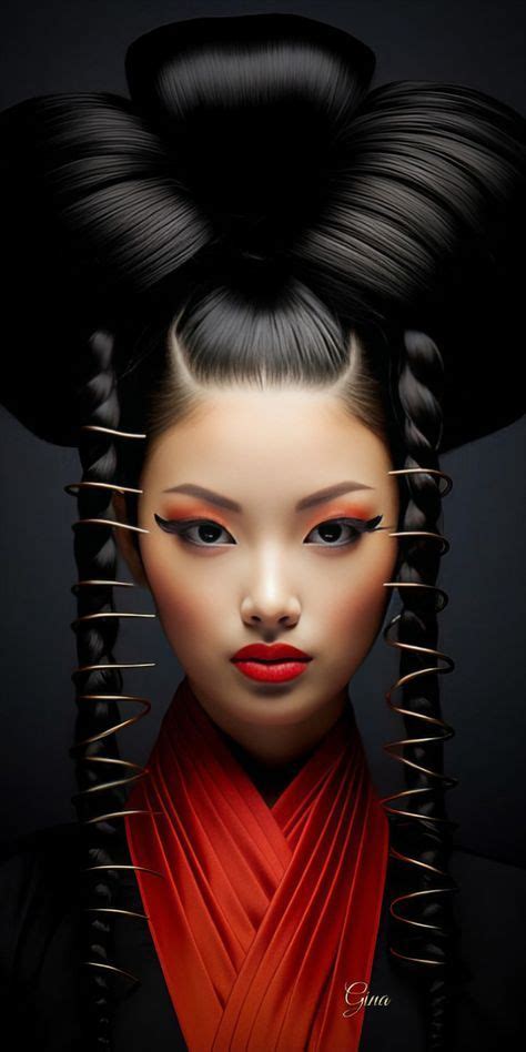 Geisha Artwork, Cool Pictures, Beautiful Pictures, Red Black Style, Eastern Art, Dream Art ...