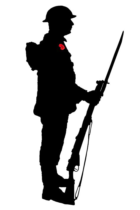 A Soldier | Soldier silhouette, Remembrance day art, Soldier drawing