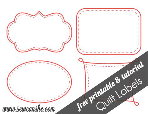 Free Printable Quilt Labels - Free Templates Printable