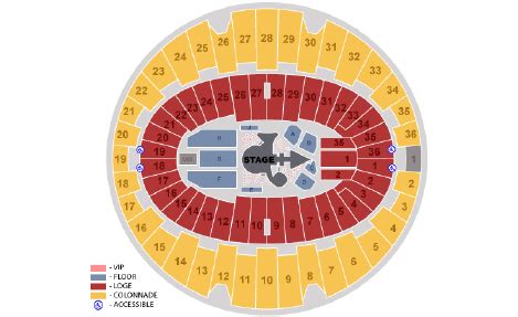 Kia Forum Detailed Seating Chart