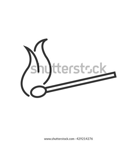 Match Icon Logo Line Art Style Stock Vector (Royalty Free) 429214276 ...