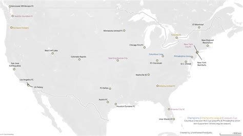 2021 MLS Team Map : r/soccer