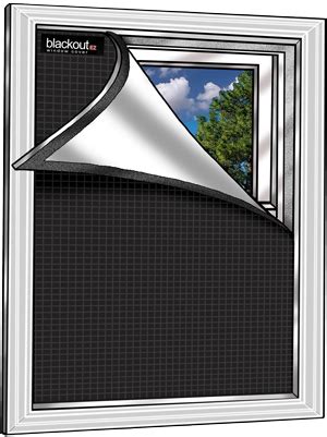 Blackout EZ Window Cover l Small 36 x 48 l Black/White l $25.65