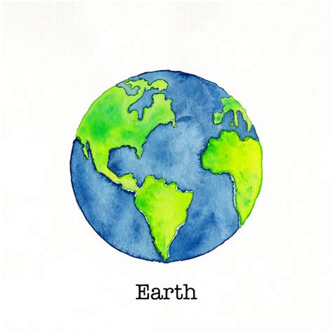 Tiny Earth {Watercolor Painting} by LaRenaissanceGirl on DeviantArt