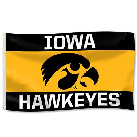 Iowa Hawkeyes 3-Panel Flag