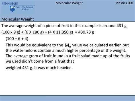 PPT - Molecular Weight PowerPoint Presentation, free download - ID:2993882