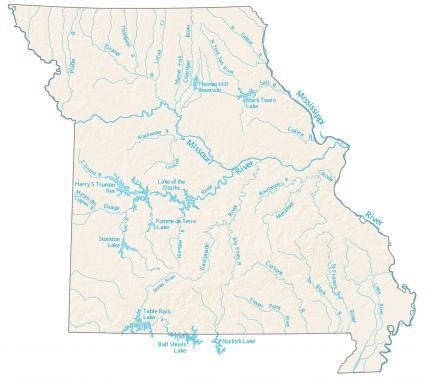 Missouri County Map and Independent City - GIS Geography