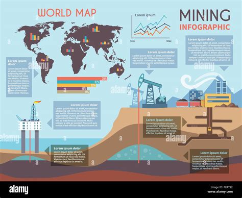 Mining Infographics Set Stock Vector Image & Art - Alamy