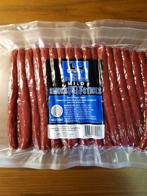 Amish Smokehouse Mild Beef Sticks - Bulk 50ct - Amish Smoke House