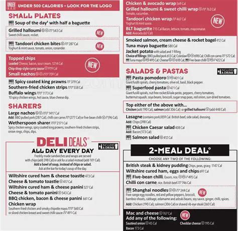 The Hornet - Wetherspoon Menu, Menu for The Hornet - Wetherspoon, Ward ...