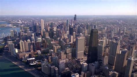 Downtown Chicago Skyline from the Helicopter - YouTube