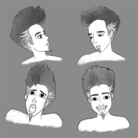 Male Facial Expressions on Behance