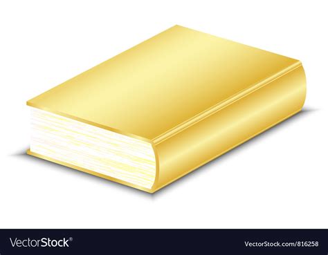 Gold book Royalty Free Vector Image - VectorStock