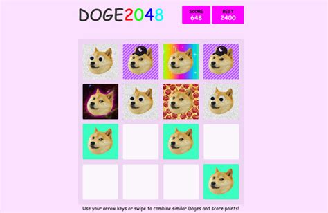 Our Obsession: The 2048 Tile Game With Cats, Corgis and Doge ...