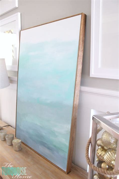 How to Frame a Canvas (for Cheap!) | The Turquoise Home