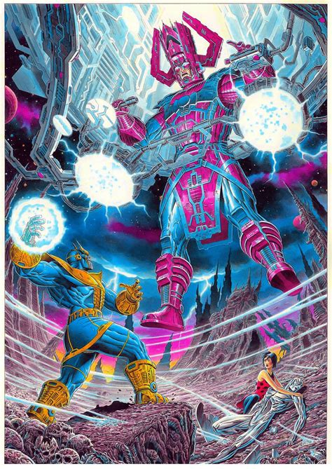 Thanos vs Galactus by Giorgio Comolo (con imágenes) | Dibujos marvel, Arte de marvel, Héroes marvel