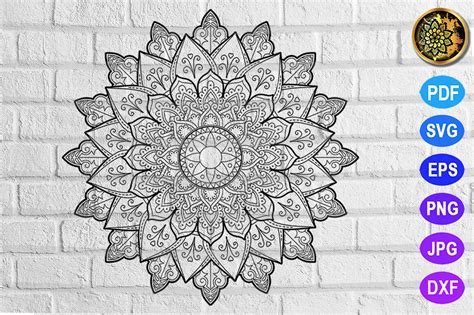 Mandala Zentangle Pattern-2-24 By Mandala Creator | TheHungryJPEG