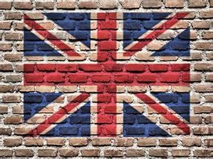 UNION JACK GB FLAG SPRAY GRAFFITI ON A BRICK WALL A4 Size SATIN PAPER PHOTO PRINT STUNNING ...