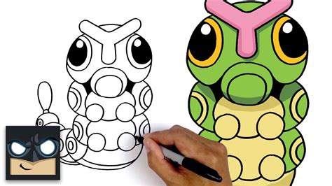 How To Draw Caterpie - Pokemon