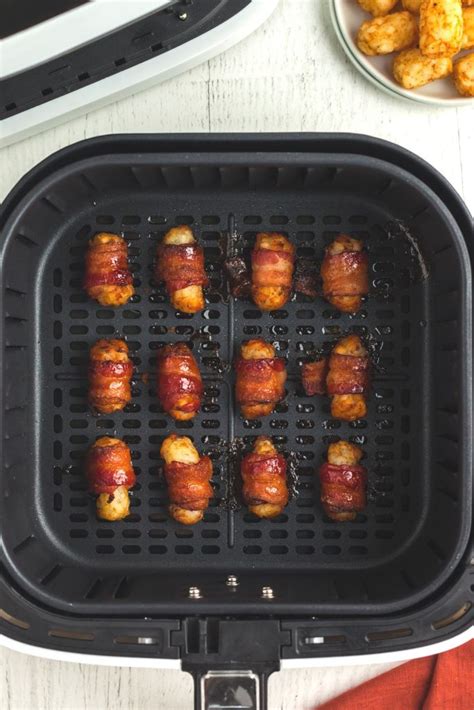 Air Fryer Bacon Wrapped Tater Tots | Air Frying Foodie