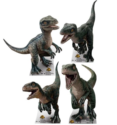 Advanced Graphics Baby Blue, Charlie, Delta Echo Mini Pack Cardboard Cutout Standups Jurassic ...