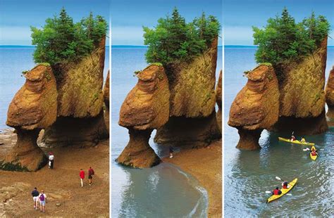 The Hopewell Rocks, Bay of Fundy, Canada | I'd rather be living in Bora Bora