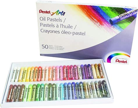 Different brands of oil pastels for students