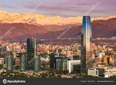 Skyline of Santiago de Chile — Stock Photo © tifonimages #156341852