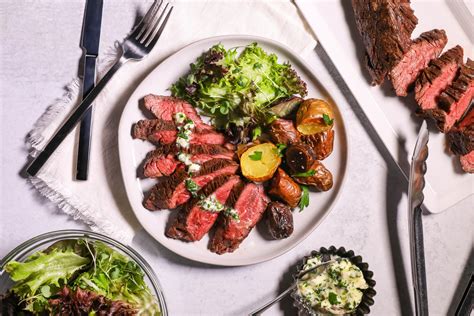 Hanger Steak With Herb Butter | Dorothy Lane Market