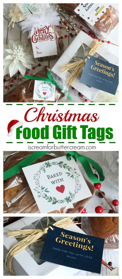 Free Printable Christmas Food Gift Tags | Free christmas printables ...